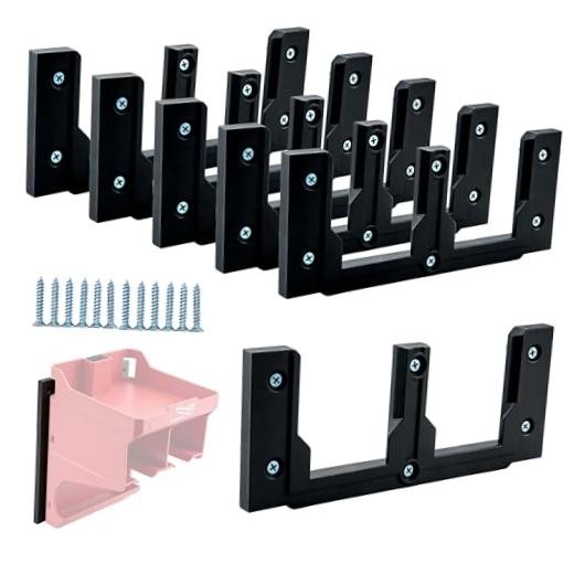 6-Pack Modular Mounting Plates Compatible with Milwaukee PACKOUT, Wall Mount