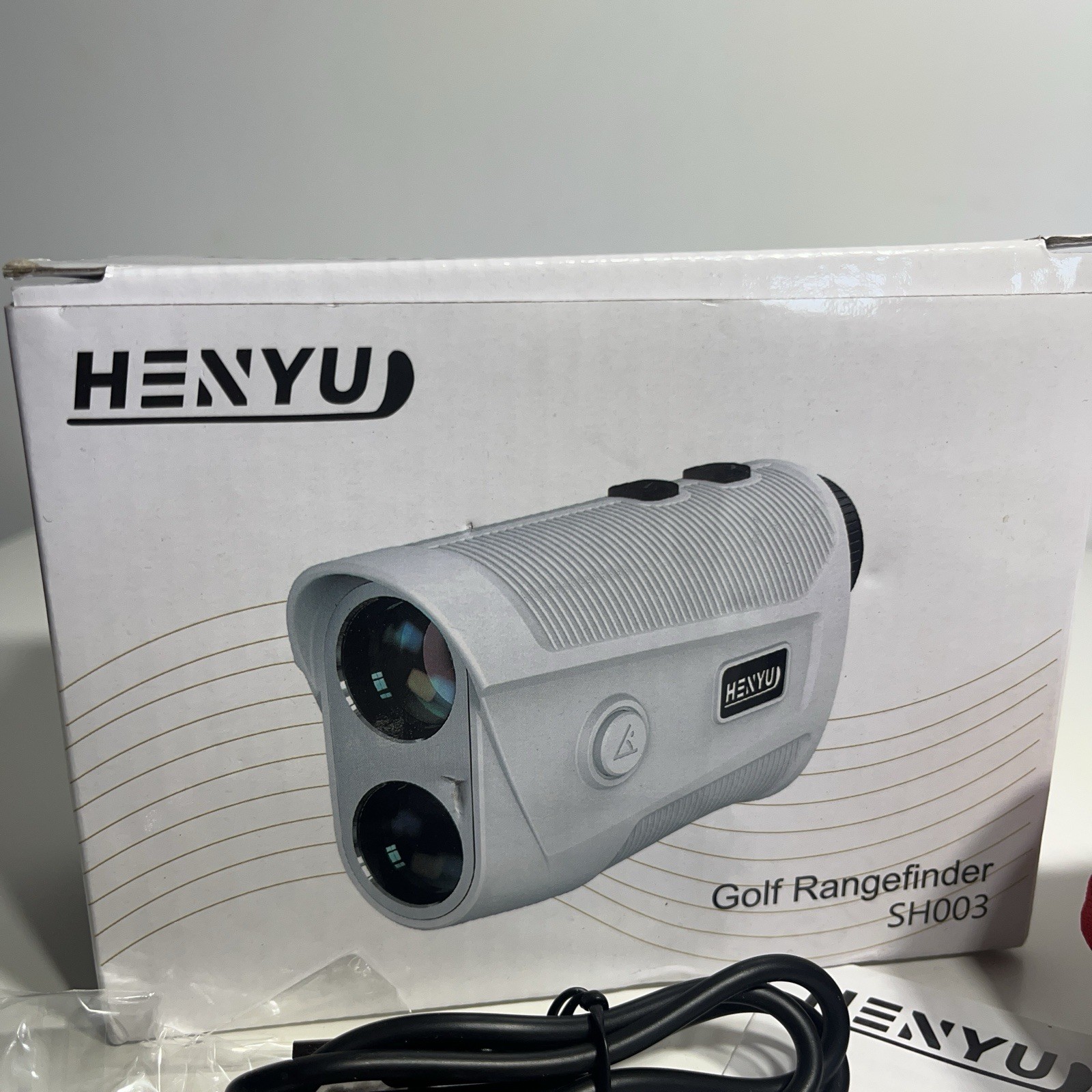 HENYU SH003 Golf Laser Rangefinder White Rechargeable Hunting Targeting