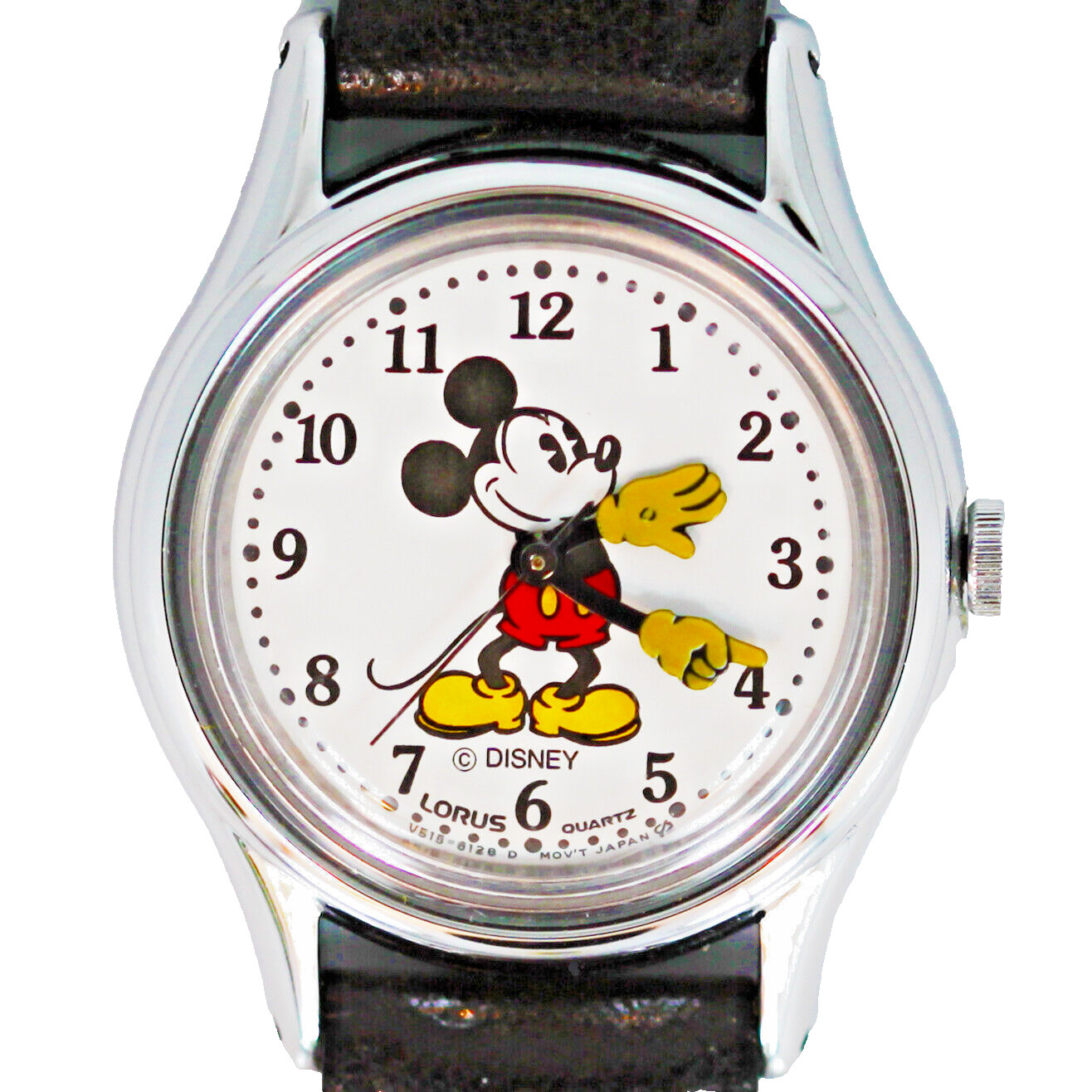 New Mickey Seiko Lorus, Unisex Boxed Unworn Easy Read Hands Point Time Watch $79