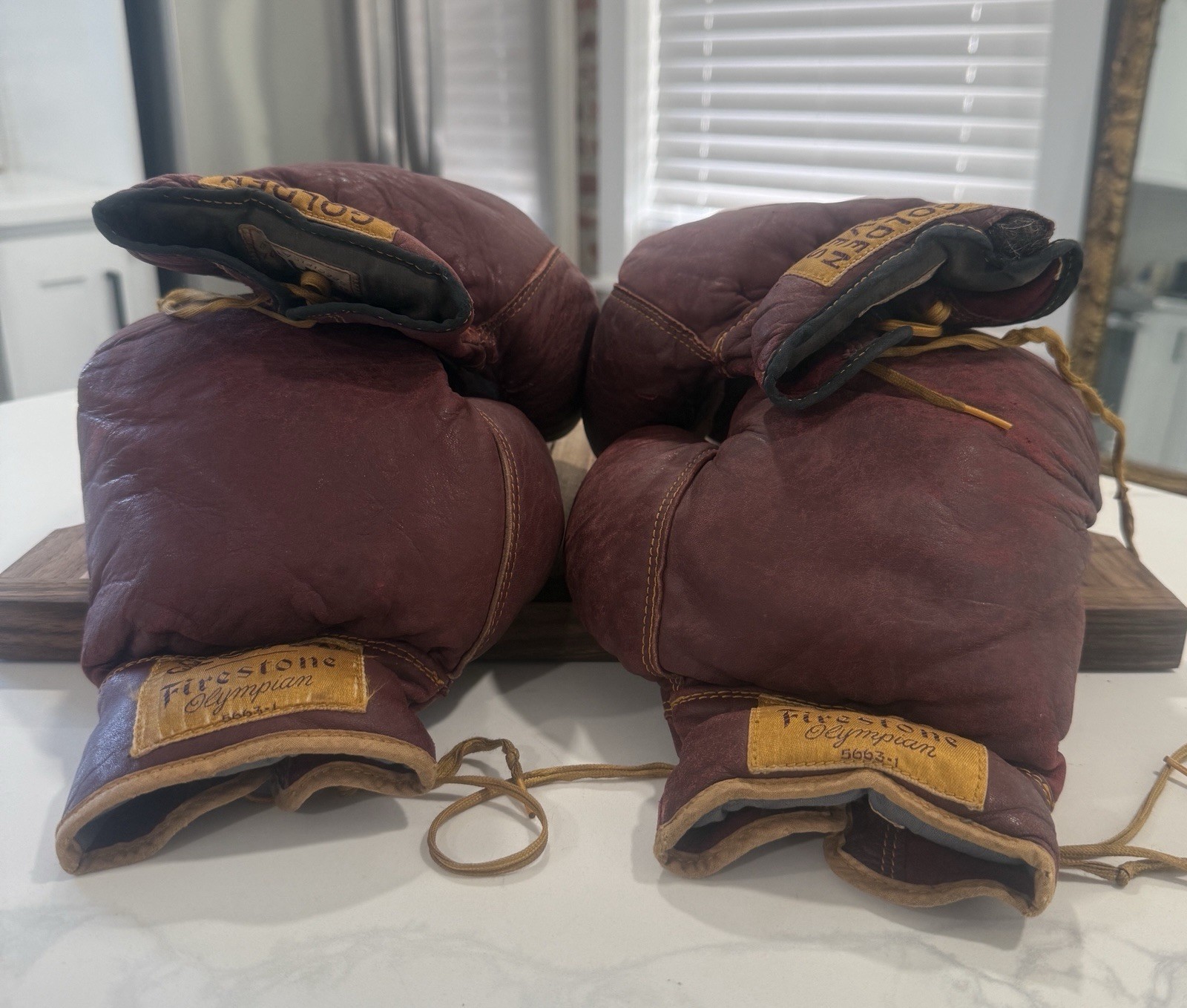Vintage Firestone Golden Gloves Boxing Gloves - RARE - 8oz TWO PAIRS -  1940-50s