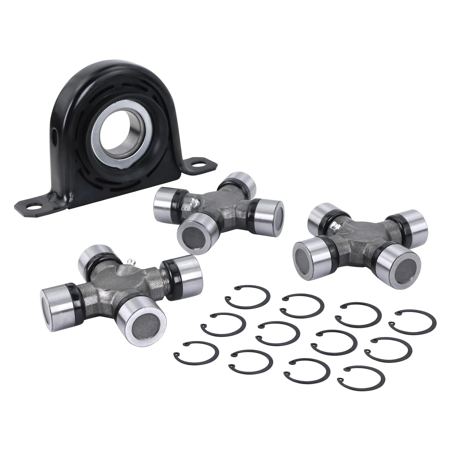 Rear Drivershaft Carrier Bearing & U-Joint Kit Fit for 1999-2010 Ford F-250 F...