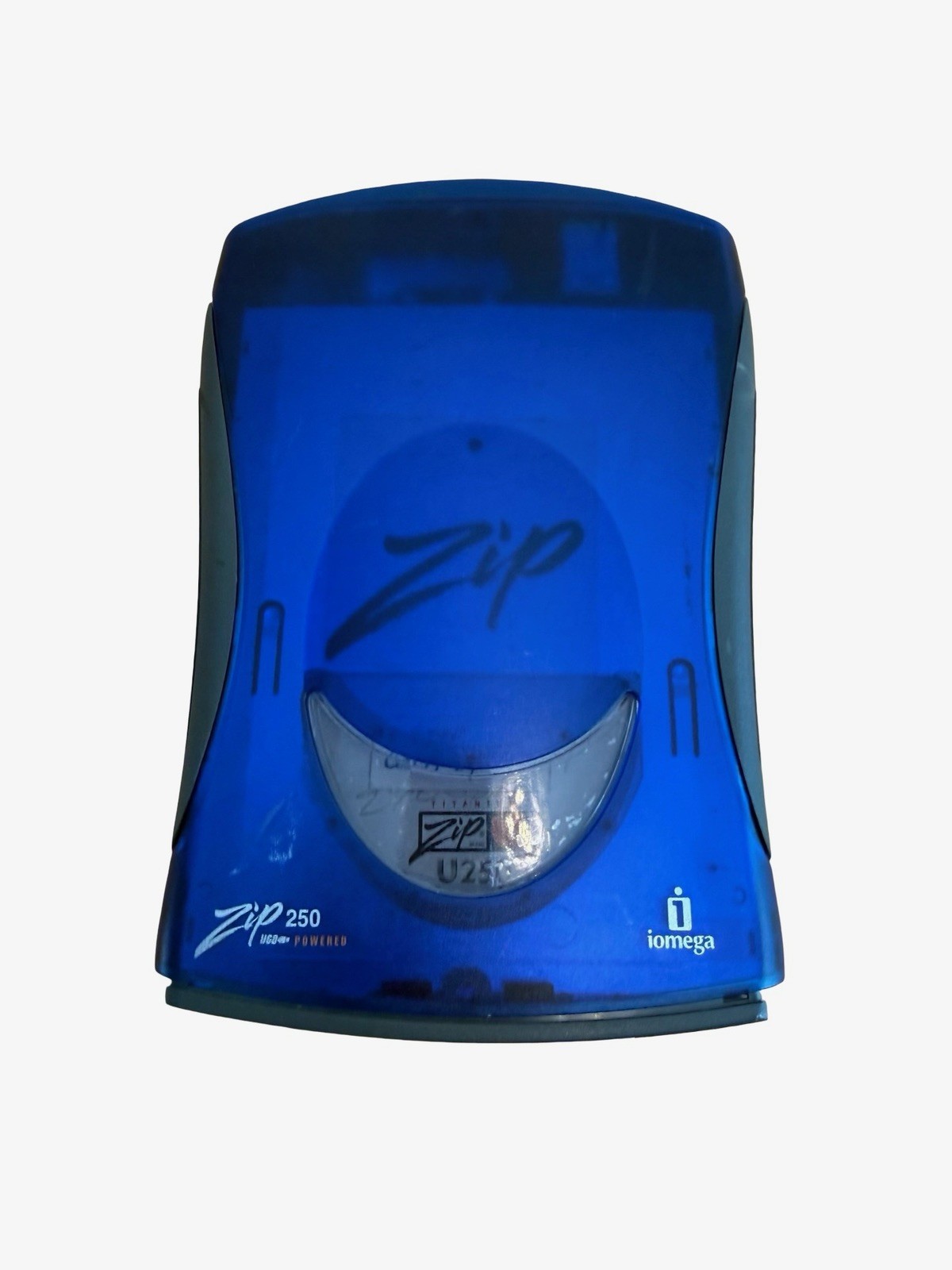 Iomega Zip 250 External Drive Data Blue USB Storage Disk Drive - Not Tested