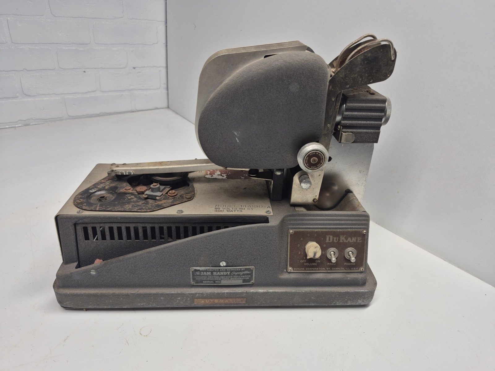 DuKane Micromatic Model 14A390E Classroom Projector/Turntable