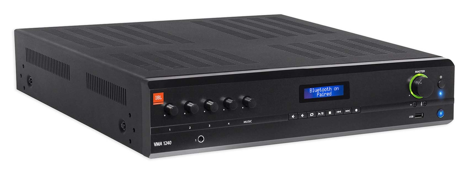 JBL VMA1240 Commercial/Restaurant 70v Mixer/Amplifier+(12) 6.5" Wall Speakers