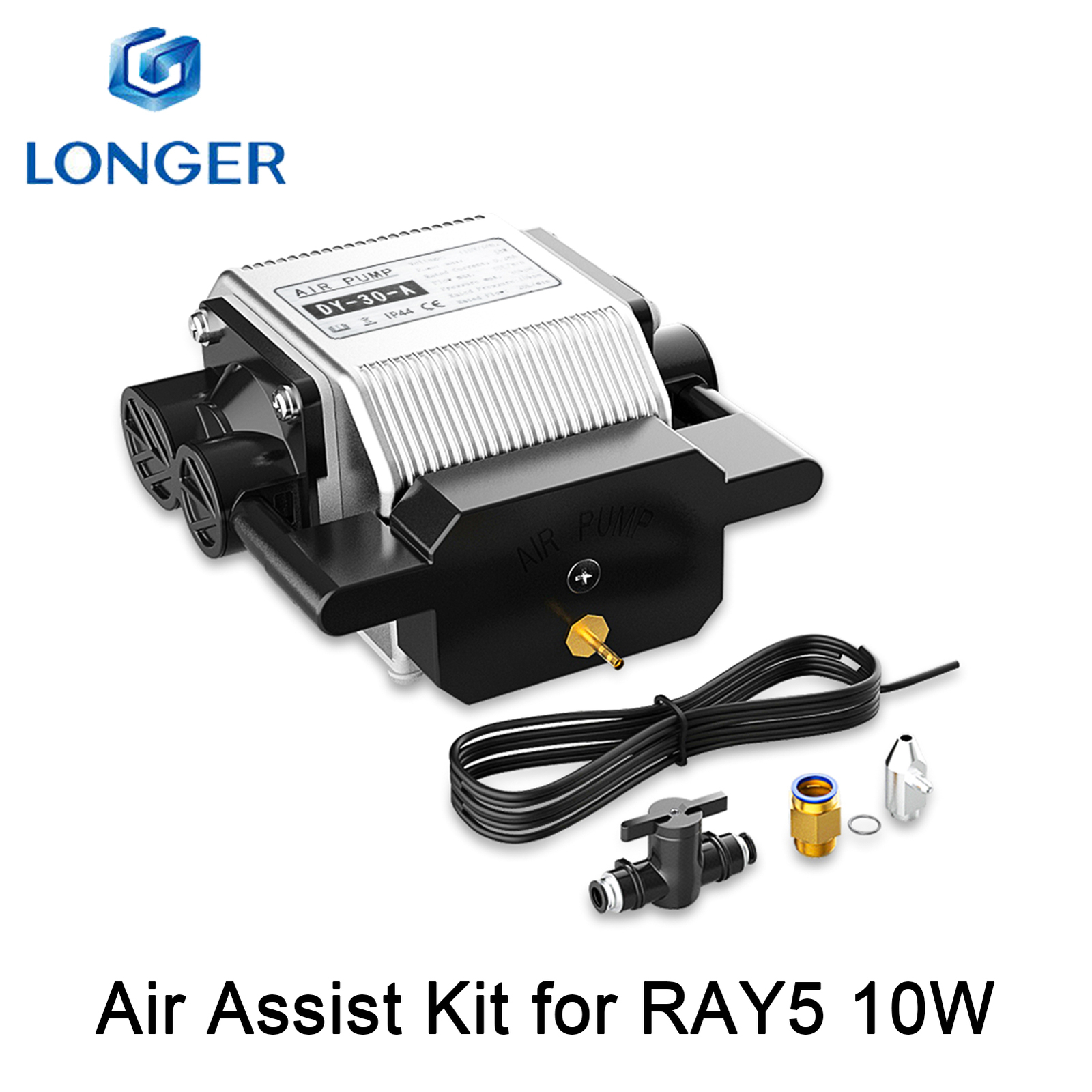 LONGER Air Assist Kit for CNC Laser Engraver Engraving Cutting Machine T8M6