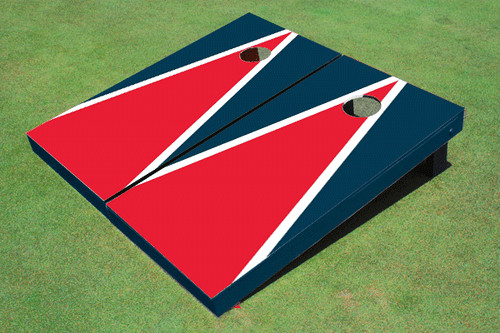 Red And Navy Matching Triangle Set