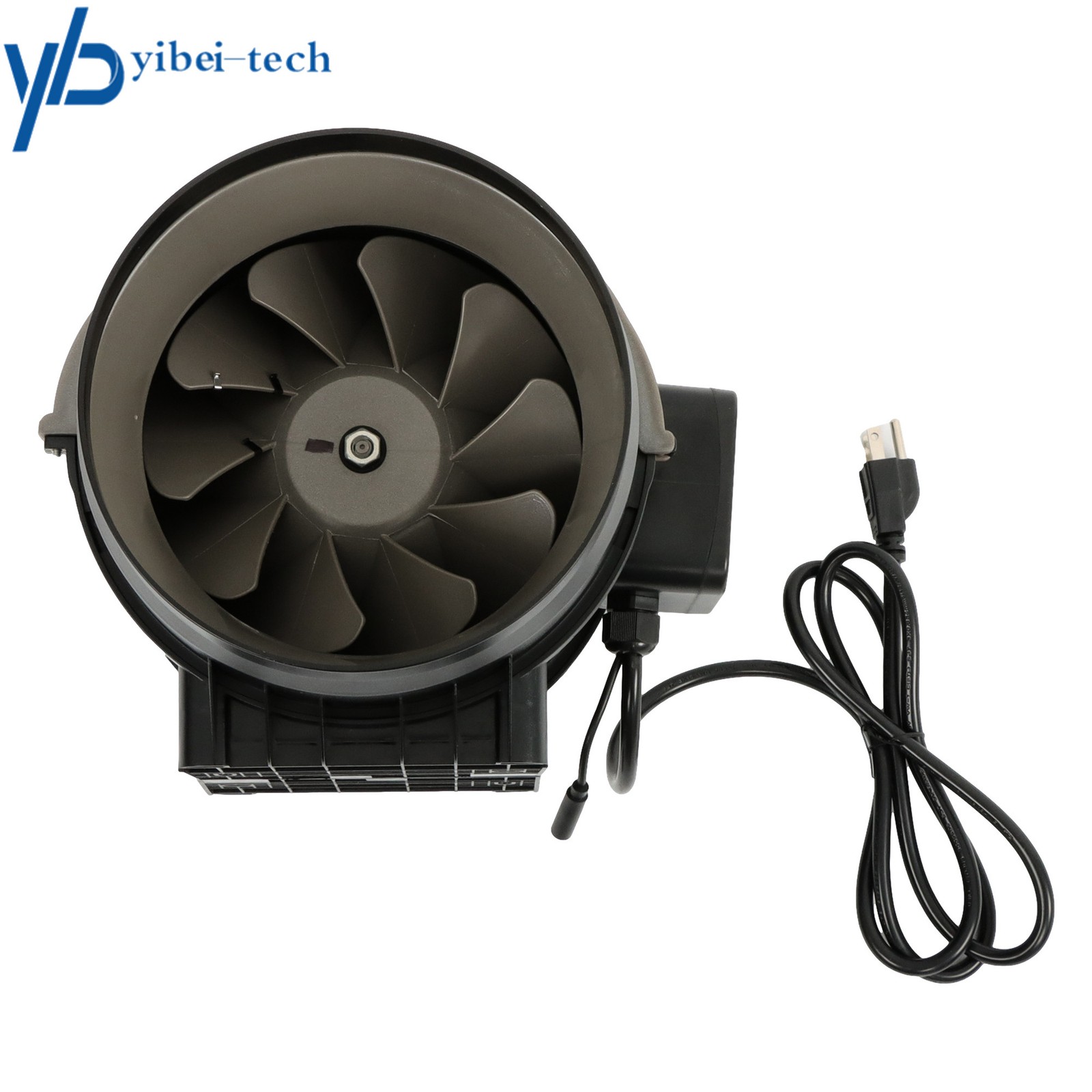 Inline Duct Fan, 8" 807 CFM with Temperature Humidity Controller EC-Motor