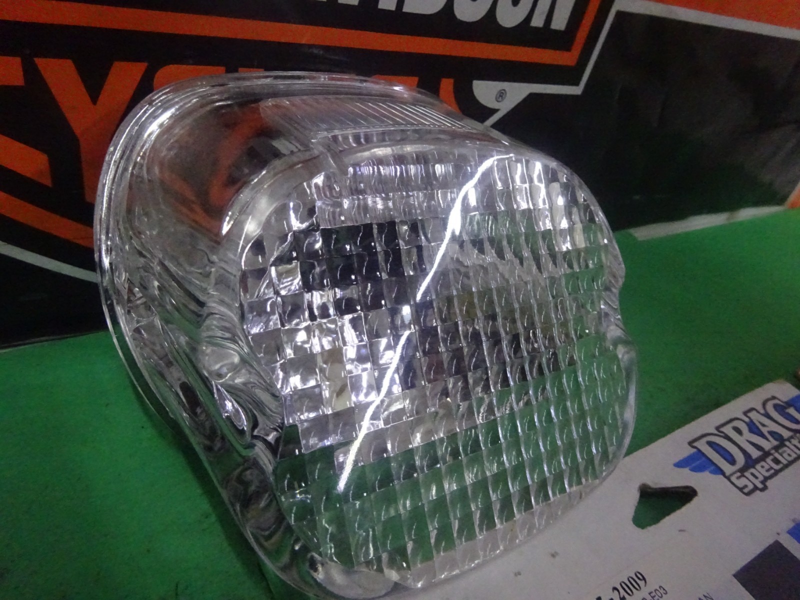 Harley BTs XLs CHOICE of Rpl 99-03 LAYDOWN CLEAR TAILLIGHT LENS TOP/BOT WINDOW