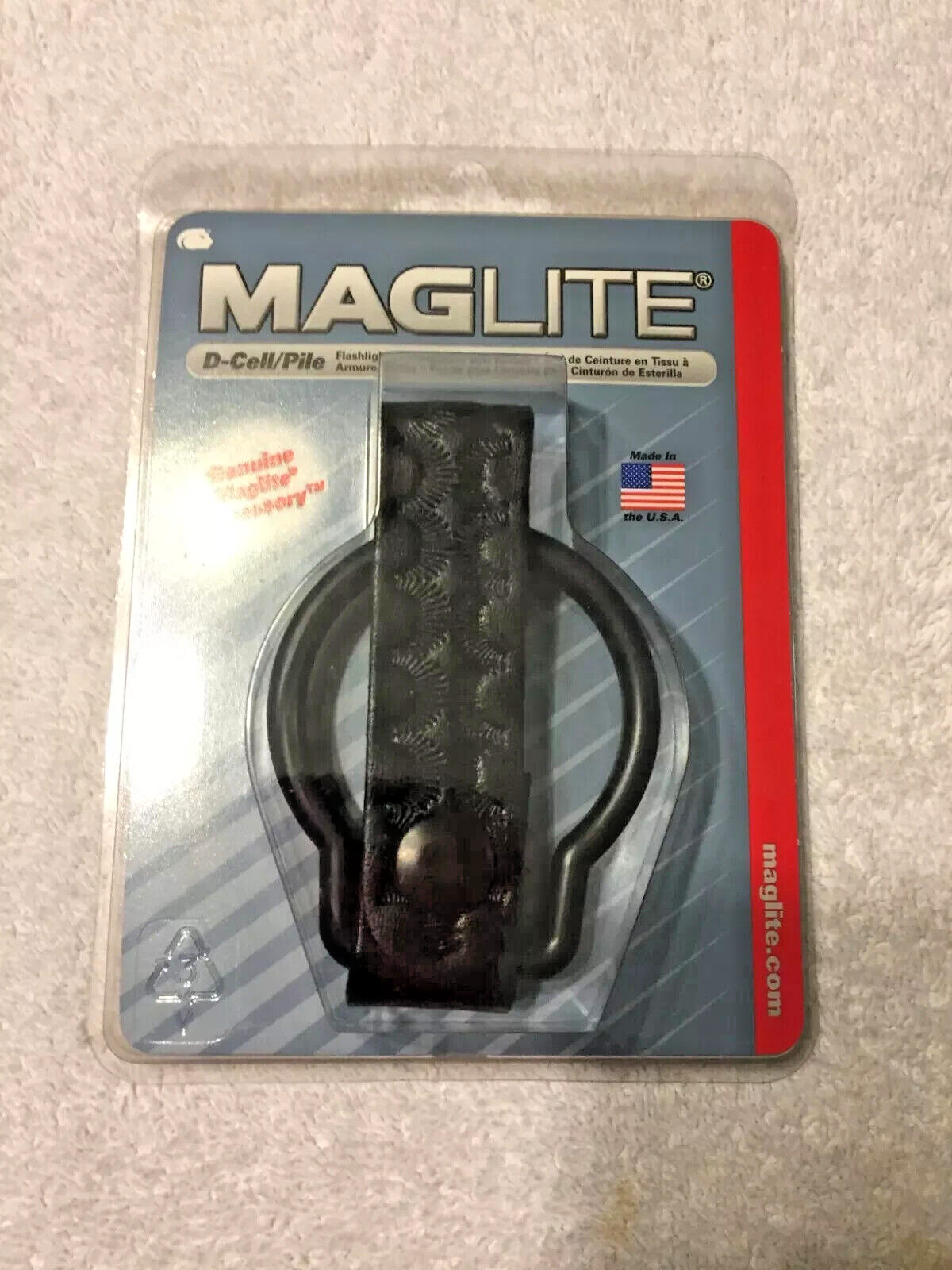 Maglite basketweave belt holder for D cell maglite new in package