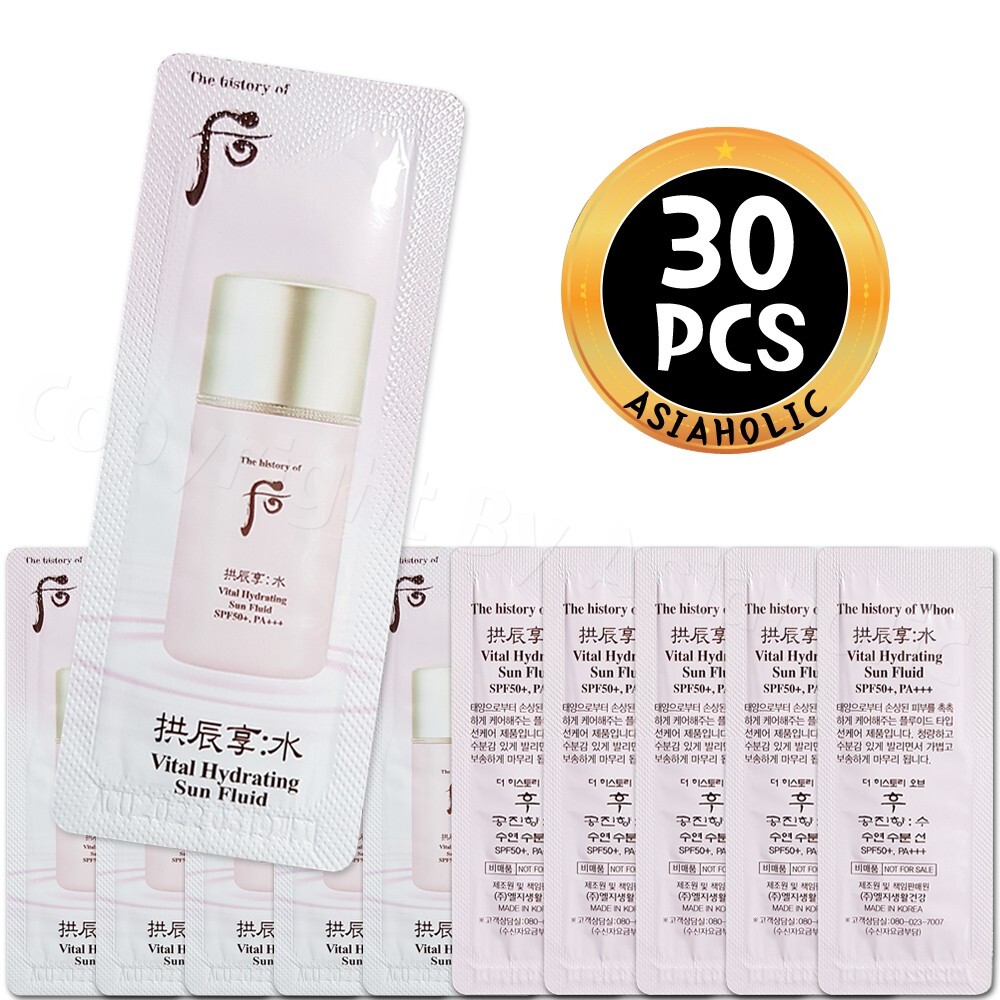The history of Whoo Vital Hydrating Sun Fluid 1ml x 30pcs (30ml) Sample Newest
