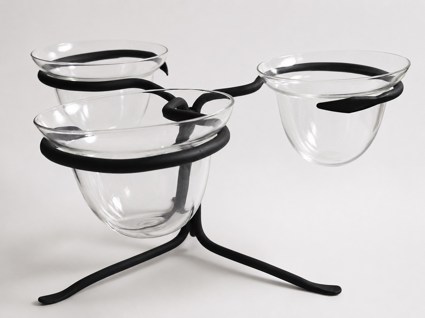 Hand Forged Wrought Iron Condiment/Candy Stand