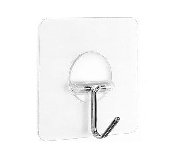 Wall Hooks 13lb(Max) Transparent Seamless Hooks Home Kitchen Durable