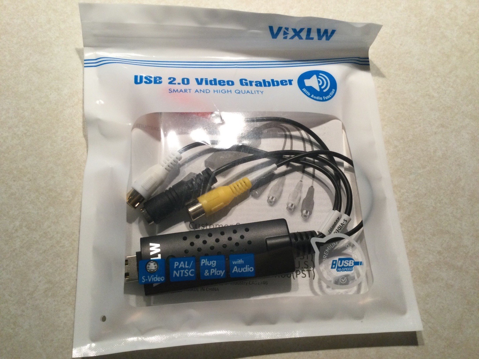 USB 2.0 Video Grabber (Video Capture Card) New