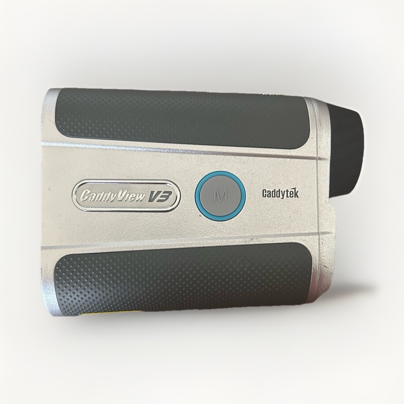 Caddytek CaddyView V3 Golf Rangefinder Silver Black Button Laser Lightly Used