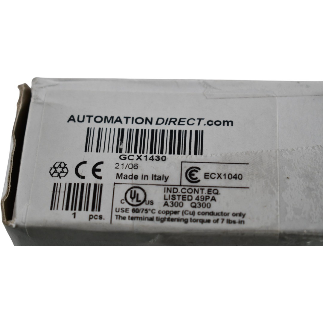NEW Automation Direct GCX1430 22mm 2-Position Key Selector Switch Spring Return