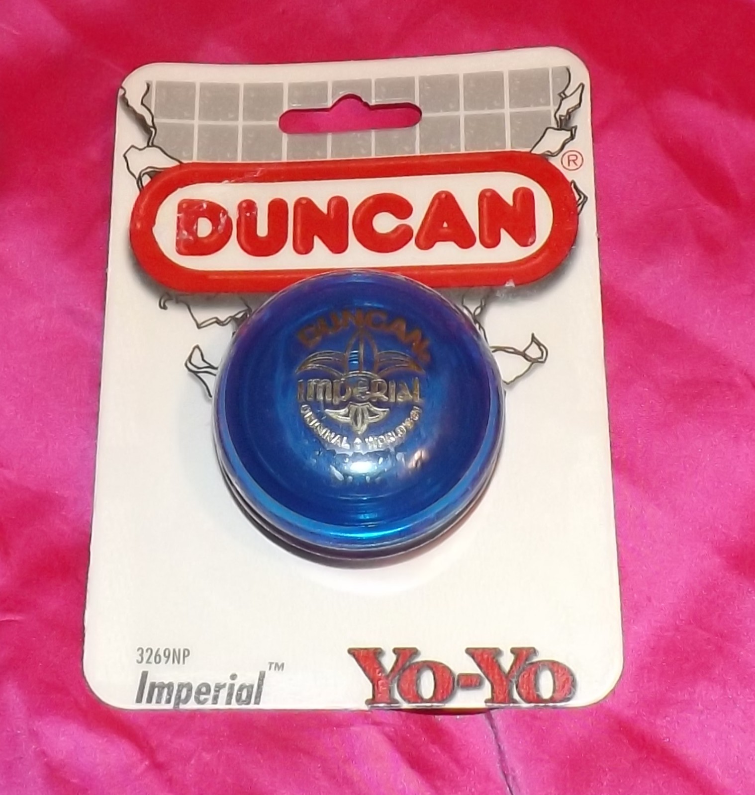 💥 NEW SEALED VINTAGE 1994 DUNCAN BLUE CLEAR HYPER IMPERIAL YO-YO