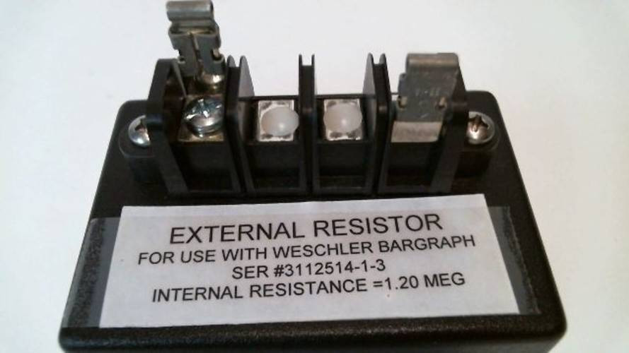 Weschler Instruments BG241 300 Max Scale: 0-300 Voltmeter with External Resistor