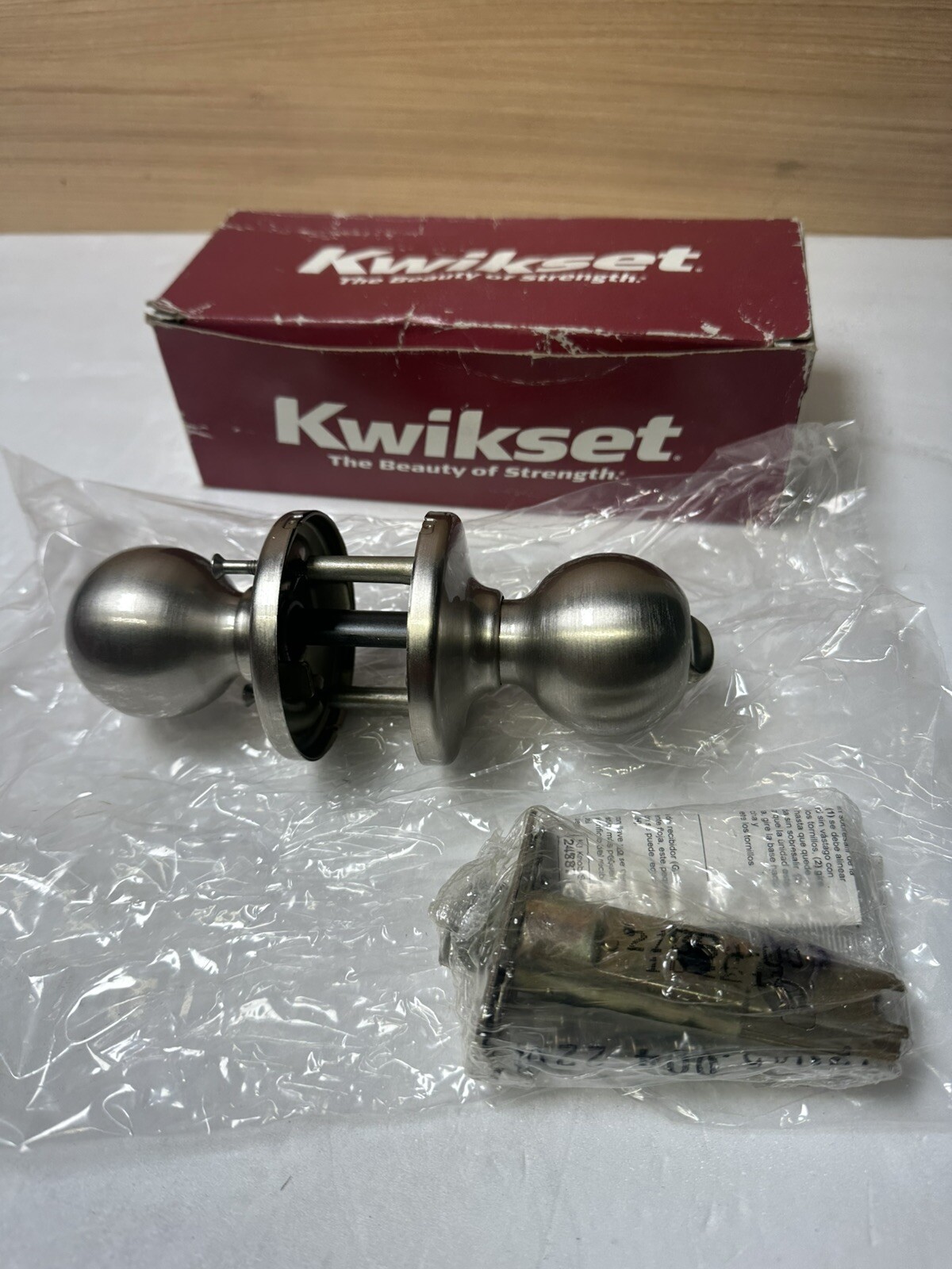Kwikset 300p 15 Rcal Rcs Bbpkg 93001-213 Privacy Polo Satin Nickel Bedroom
