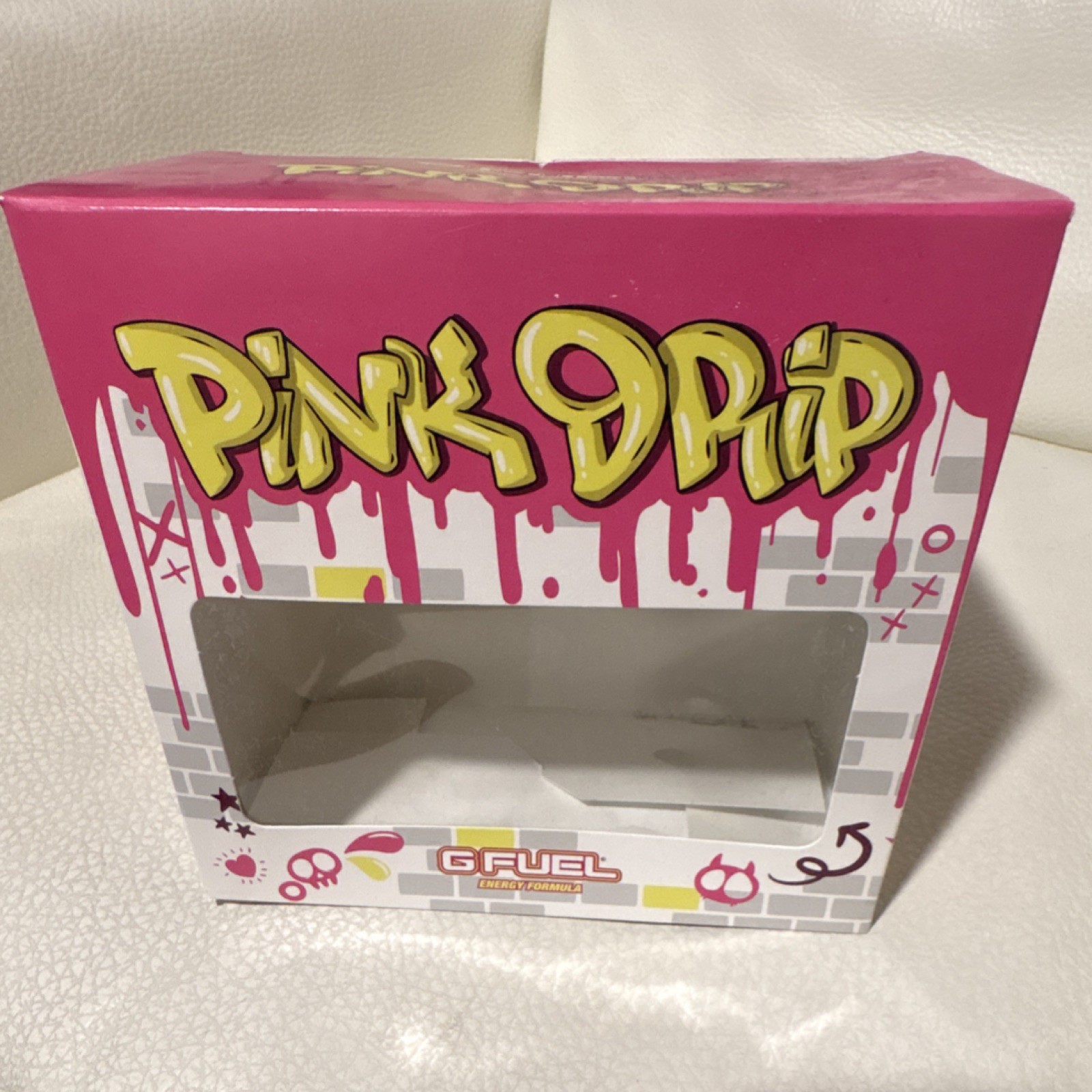 G FUEL Pink Drip Energy Formula Collector Box BOX ONLY for Display or Collection