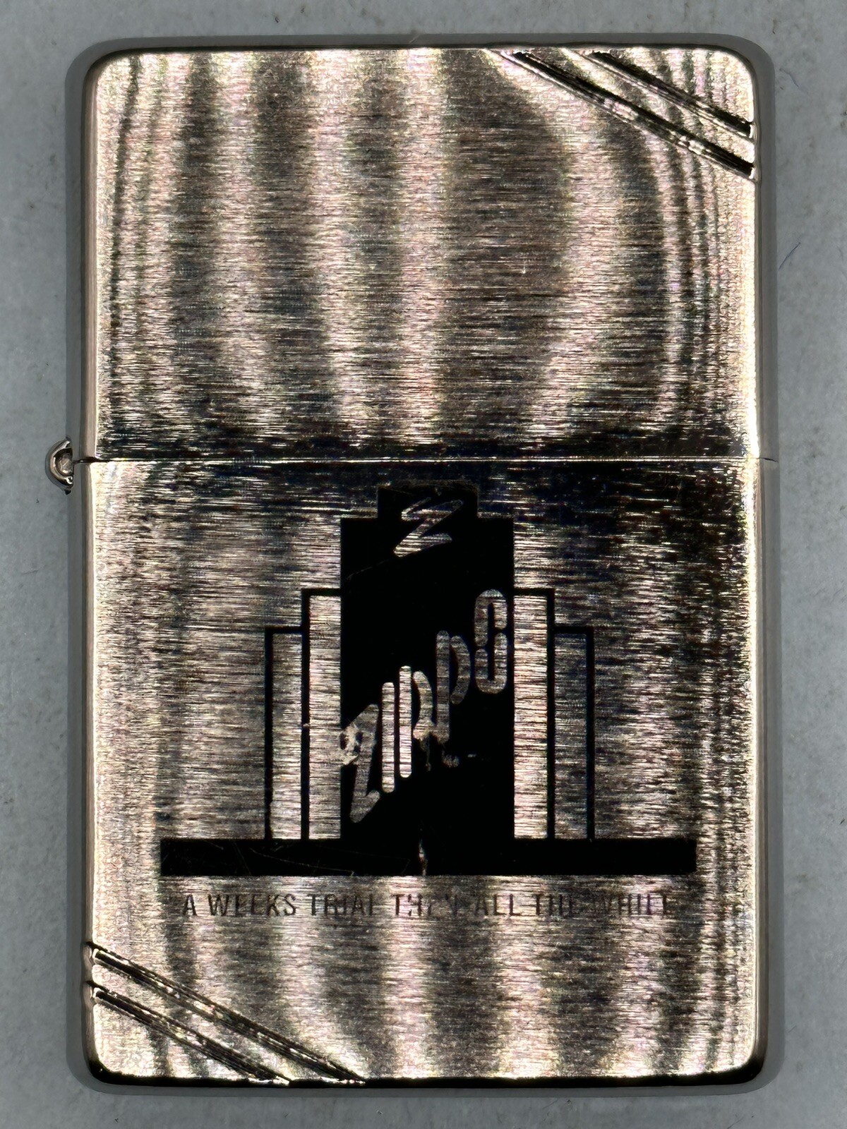 2018 A Week’s Trial Replica Chrome Zippo Lighter NEW