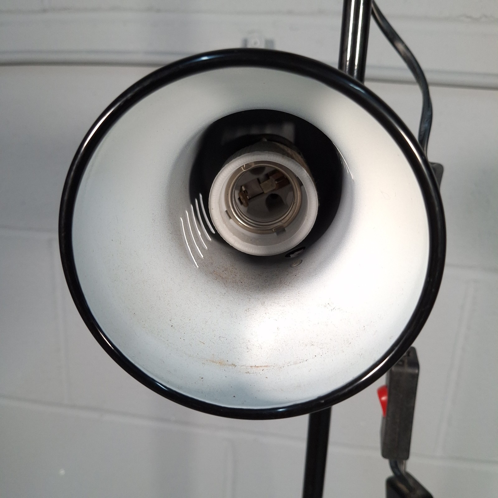 Adjustable Twin Spot Light Floor Standing Lamp Black Retro
