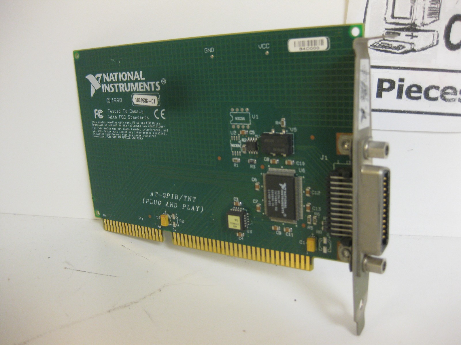 National Instruments ASSY 183663C-01 AT-GPIB/TNT Plug and Play