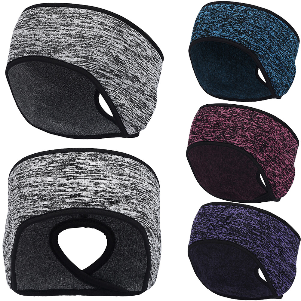 Fleece Hair Band Warmer Ear Warm Cold Weather Headband for Yoga Running Sports