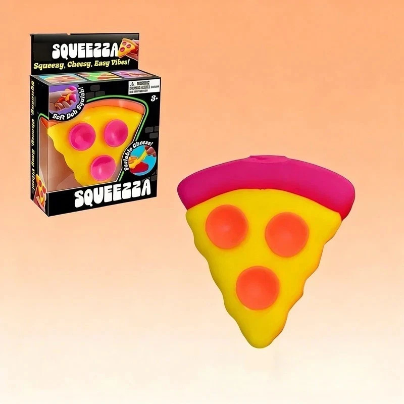 NeeDoh Pizza Sensory Fidget Toy Slow Rebound Squishy Stress Relief ADHD Focus