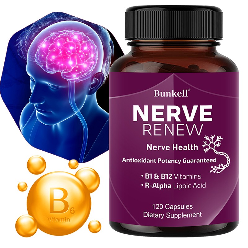 Nerve Health 120 Capsules Enhance Brainpower Output Strengthen Logical Thinking