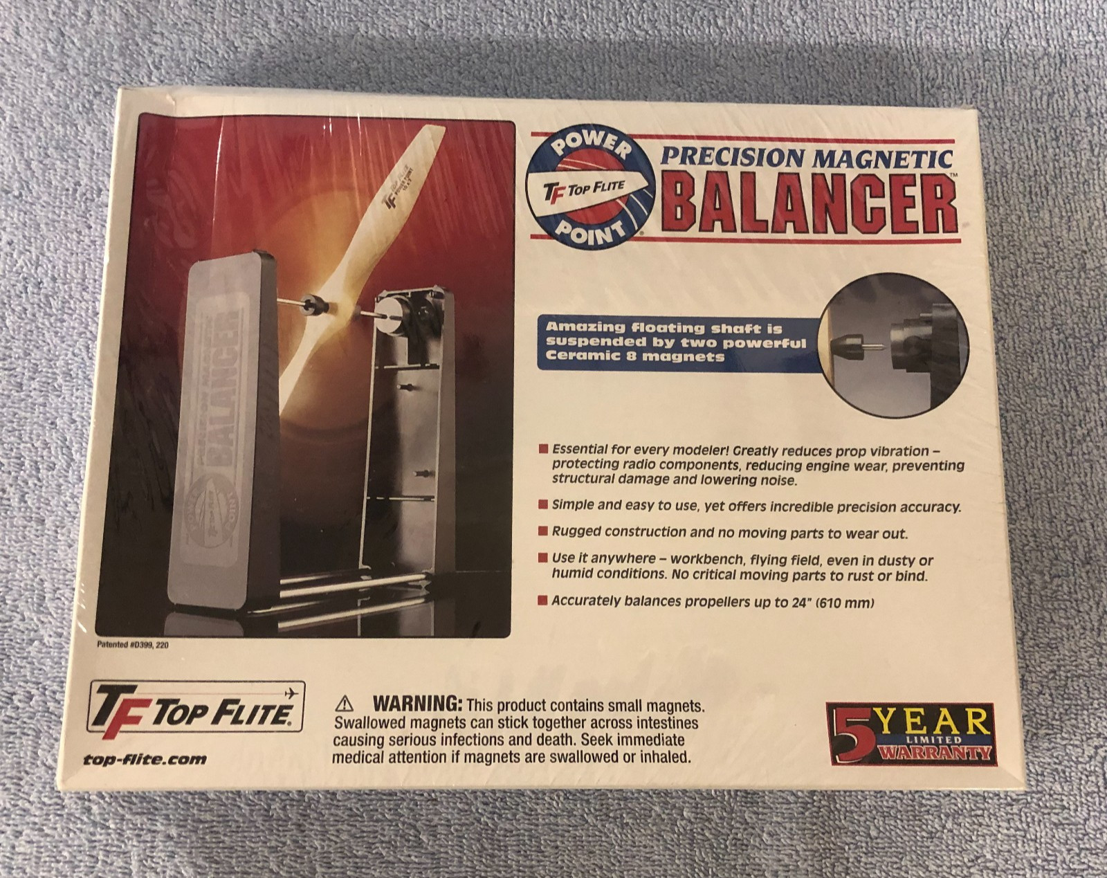 Top Flite Power Point Precision Magnetic Prop Balancer TOPQ5700