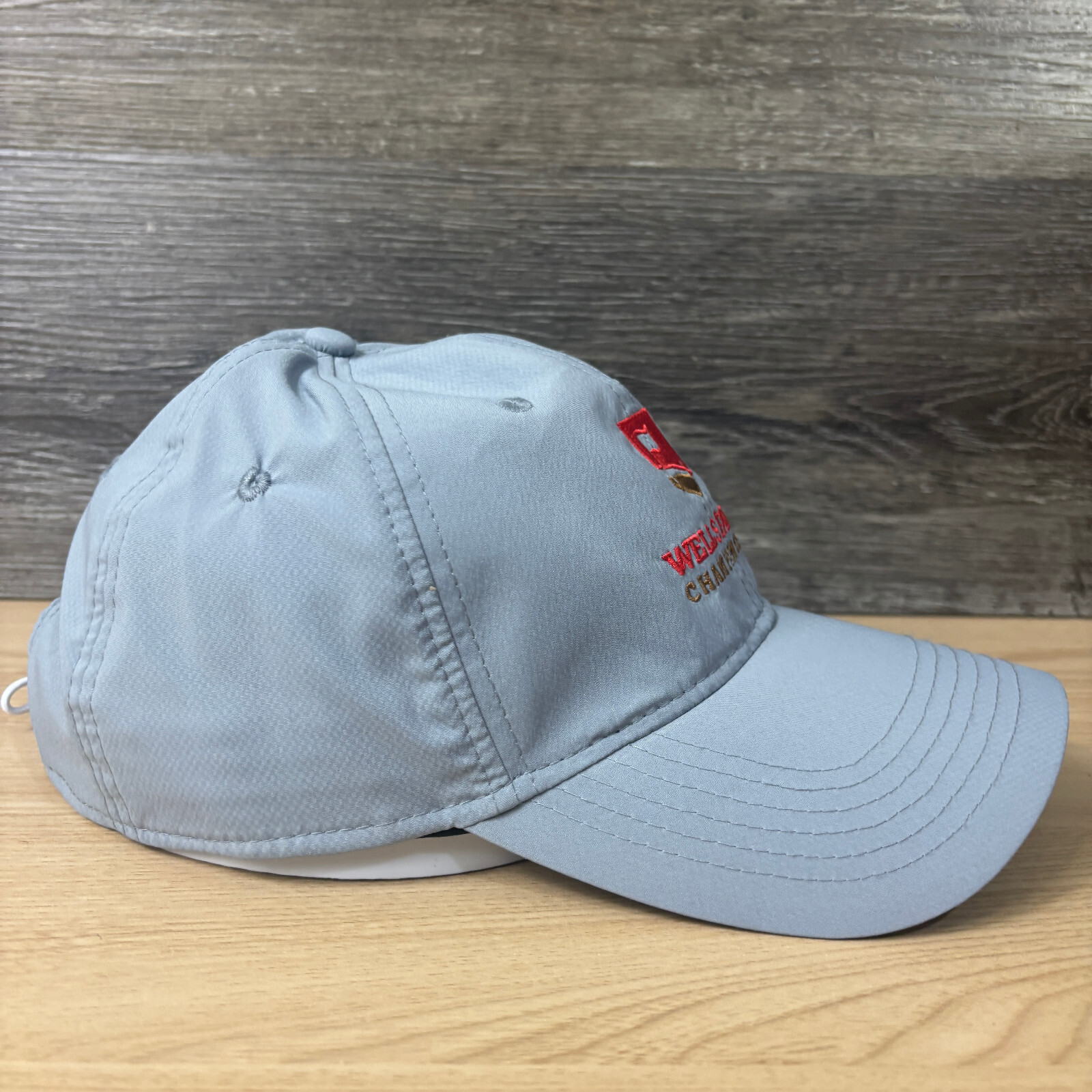 Wells Fargo Championship Hat Cap Strap Back Gray Golf Golfing Performance Mens