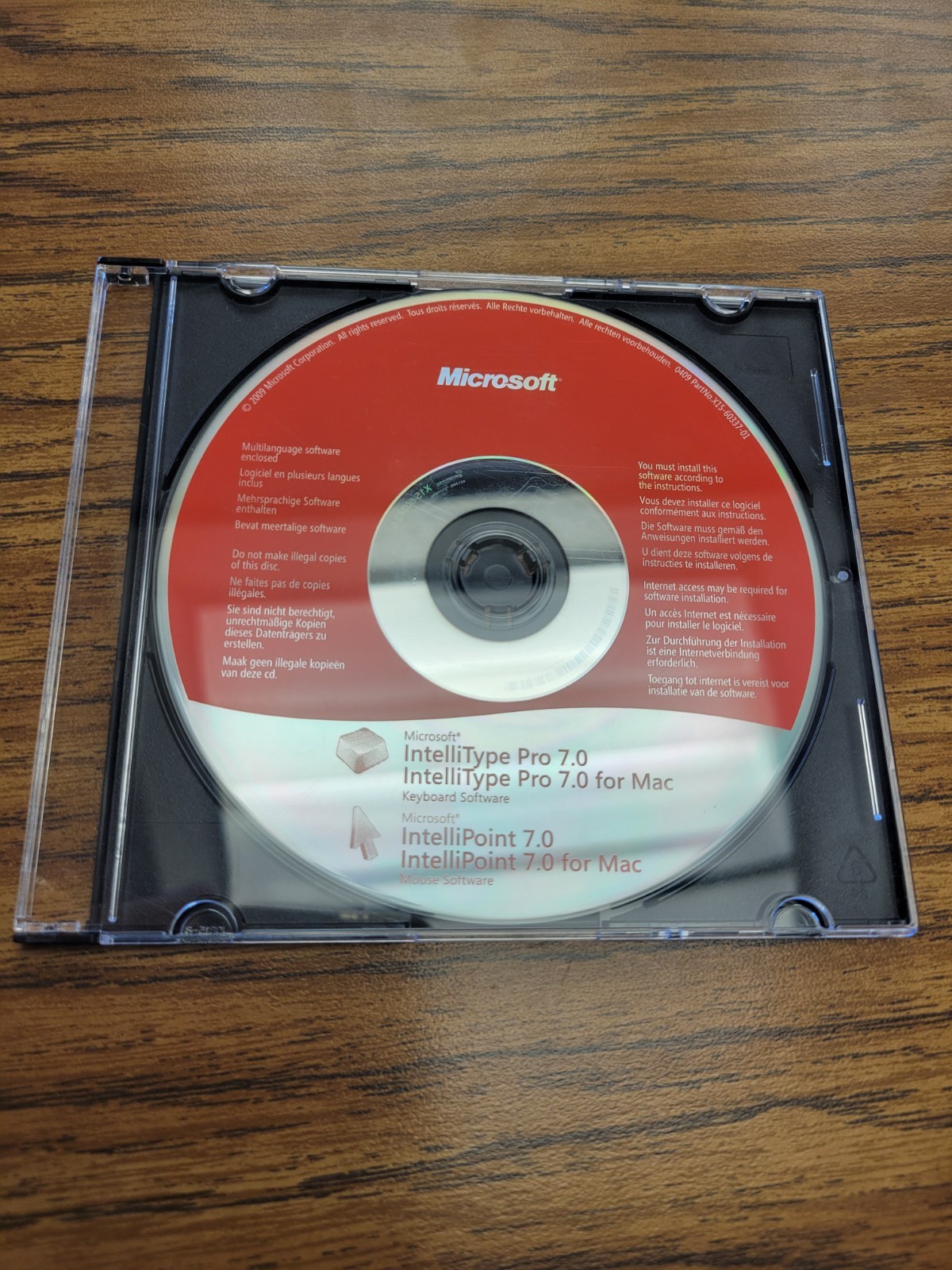 Microsoft IntelliType Pro 7.0 Mac Software Keyboard & Mouse Near Mint Disc