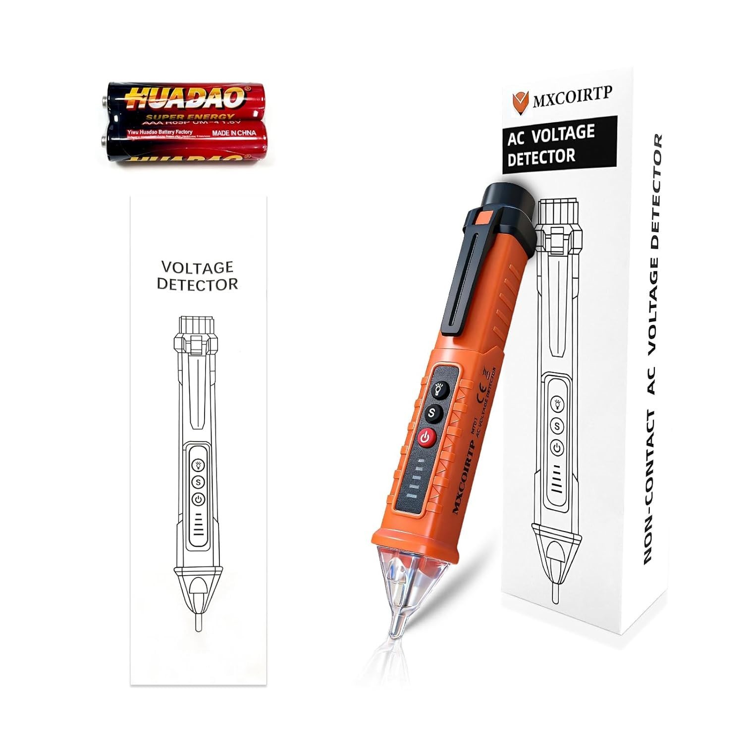 Smart Voltage Tester: 3-Range Non-Contact Detector with Compact Design & Alarm