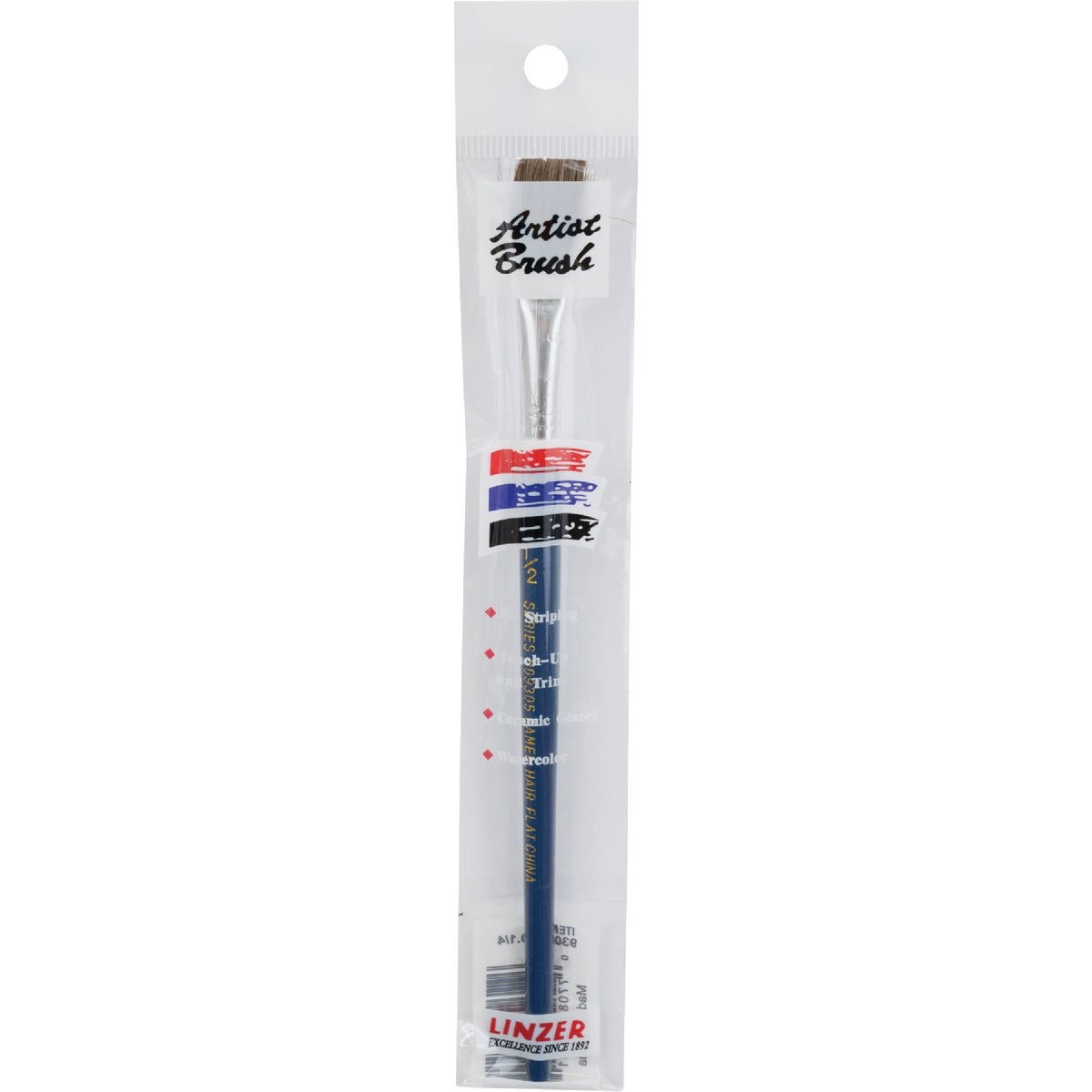 Linzer 1/2 In. Camel Hair Flat Water Color Artist Brush 9305 0050 1 / 2In Wood
