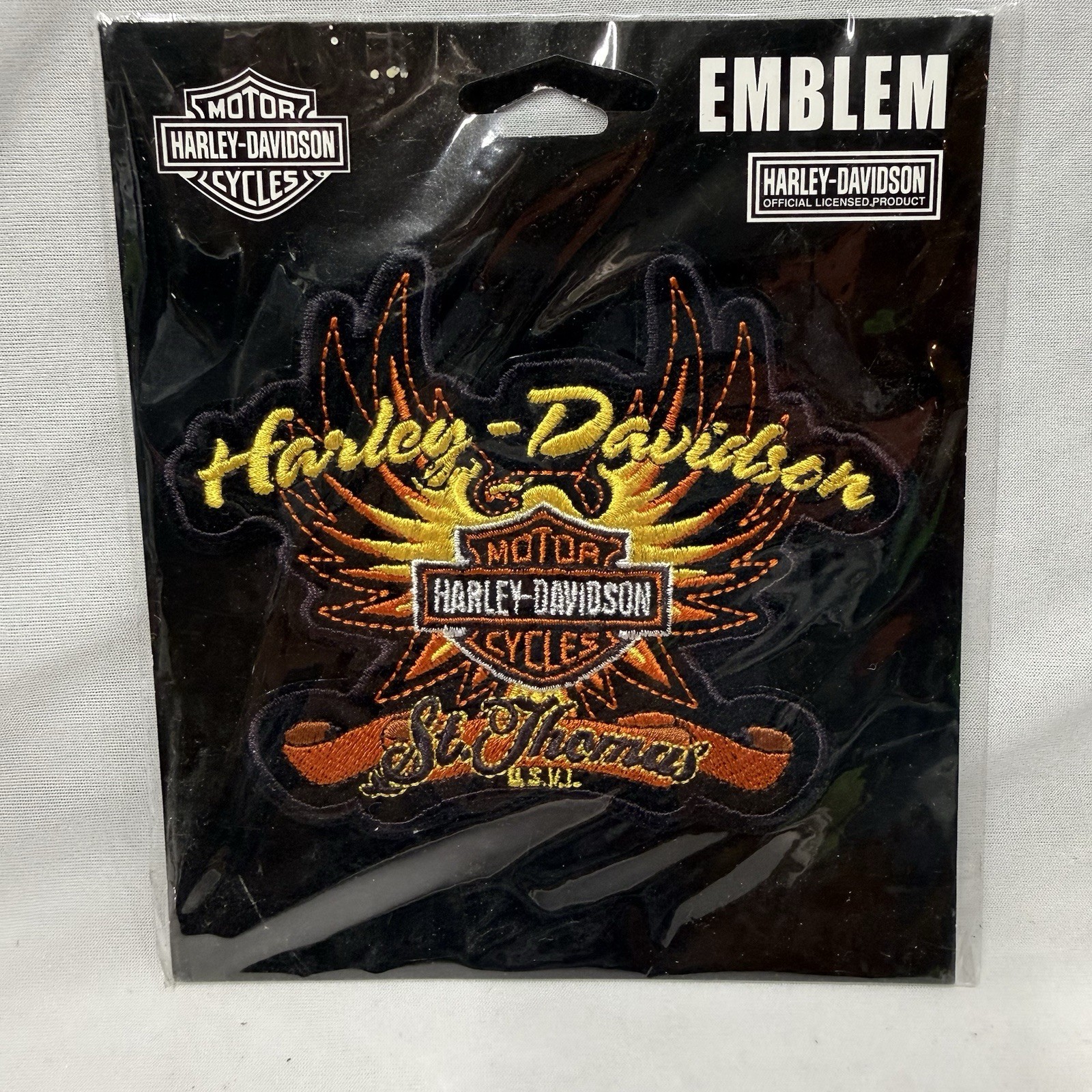 NEW Harley Davidson Patch St Thomas USVI US Virgin Islands Iron On Transfer