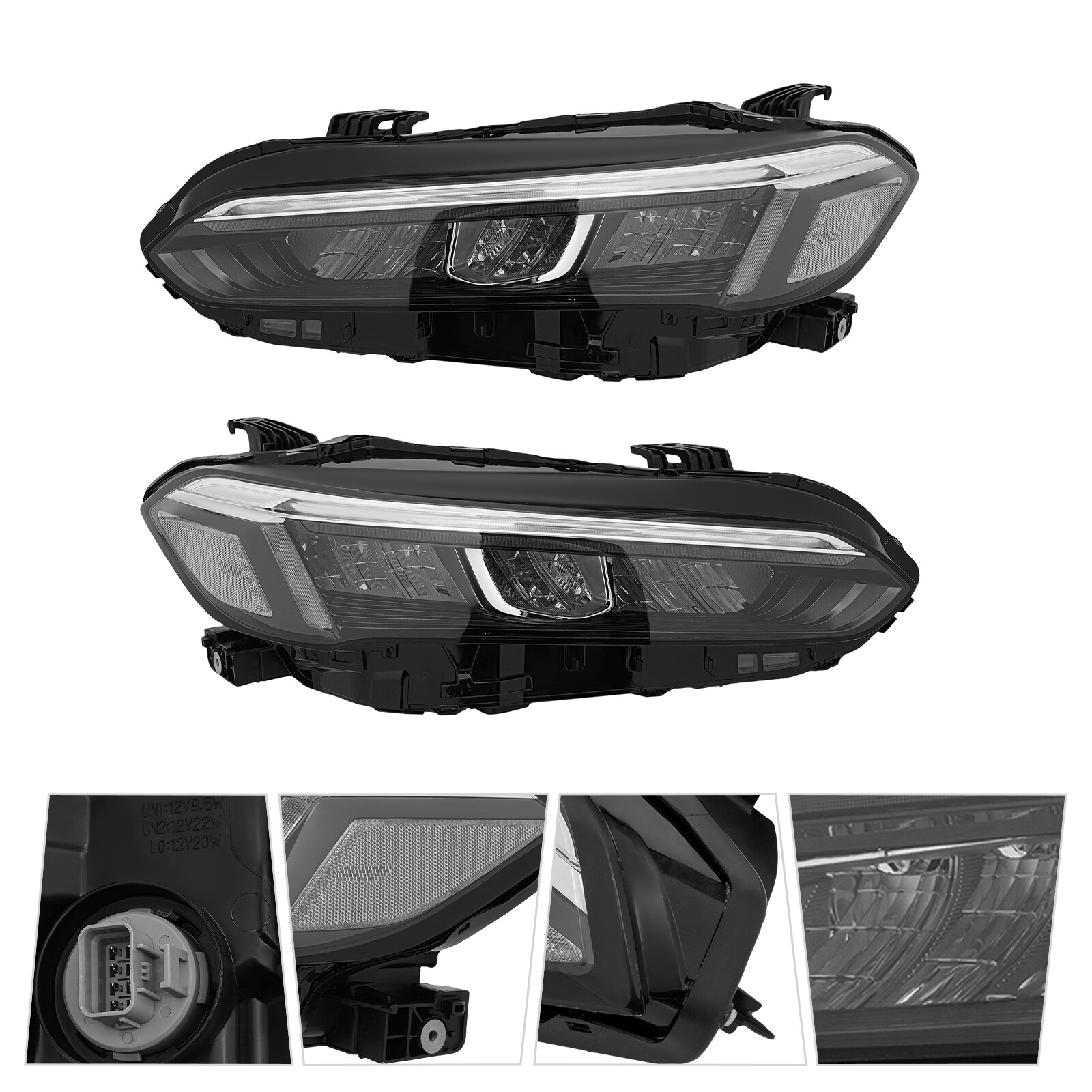 LED Headlight Headlamp Pair Left&Right For 2022-2024 Honda Civic  Touring