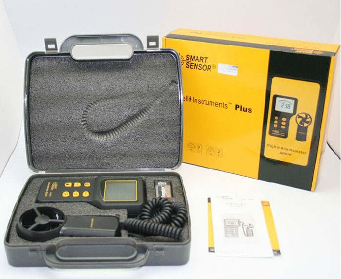 AR826+ Anemometer Air Flow Meter Wind Speed Gauge Tester 0.3~45m/s New in Box✦Kd