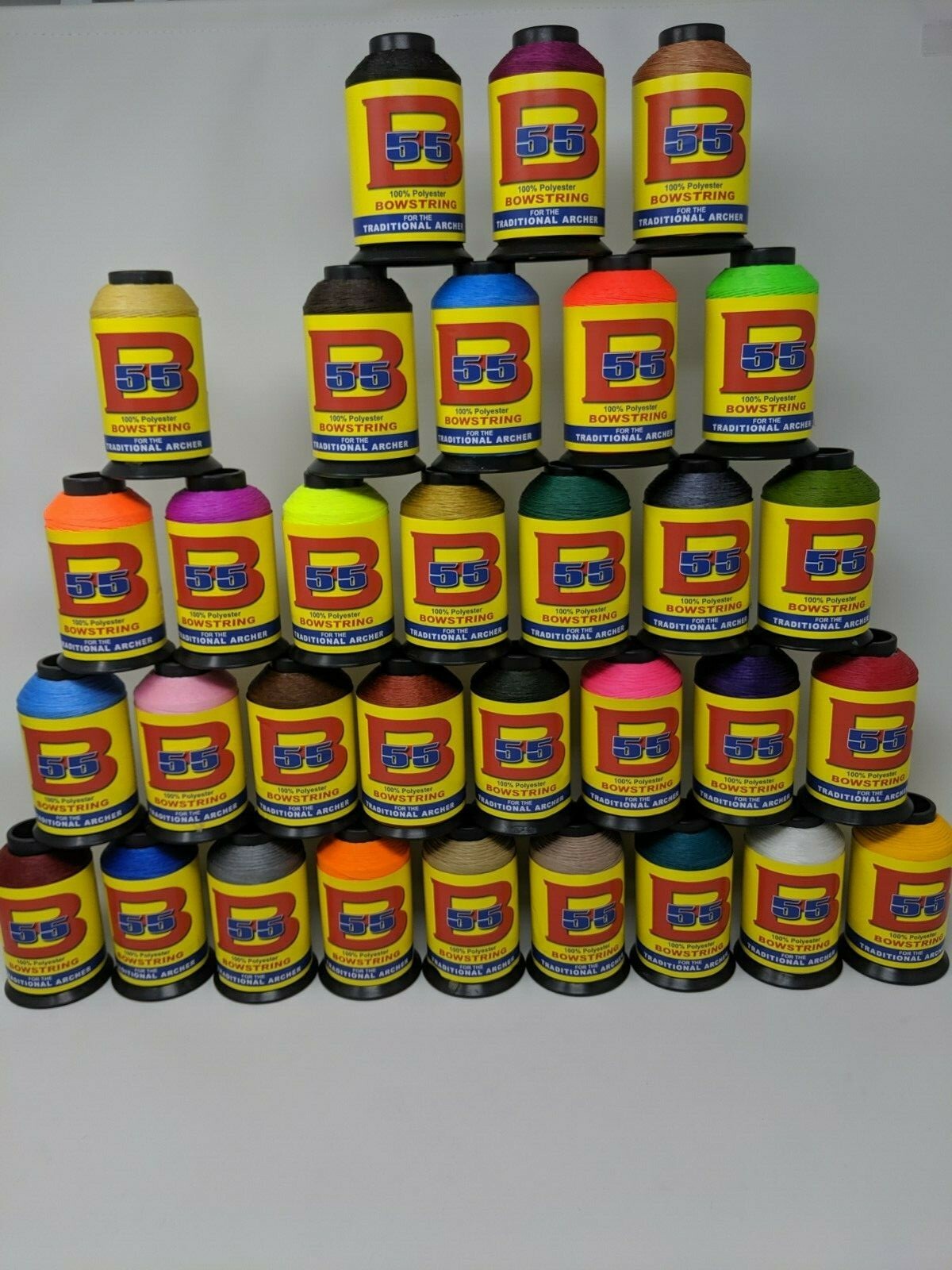 BCY B55 Bowstring, 1/4# Spool, Choose From 33 Different Colors