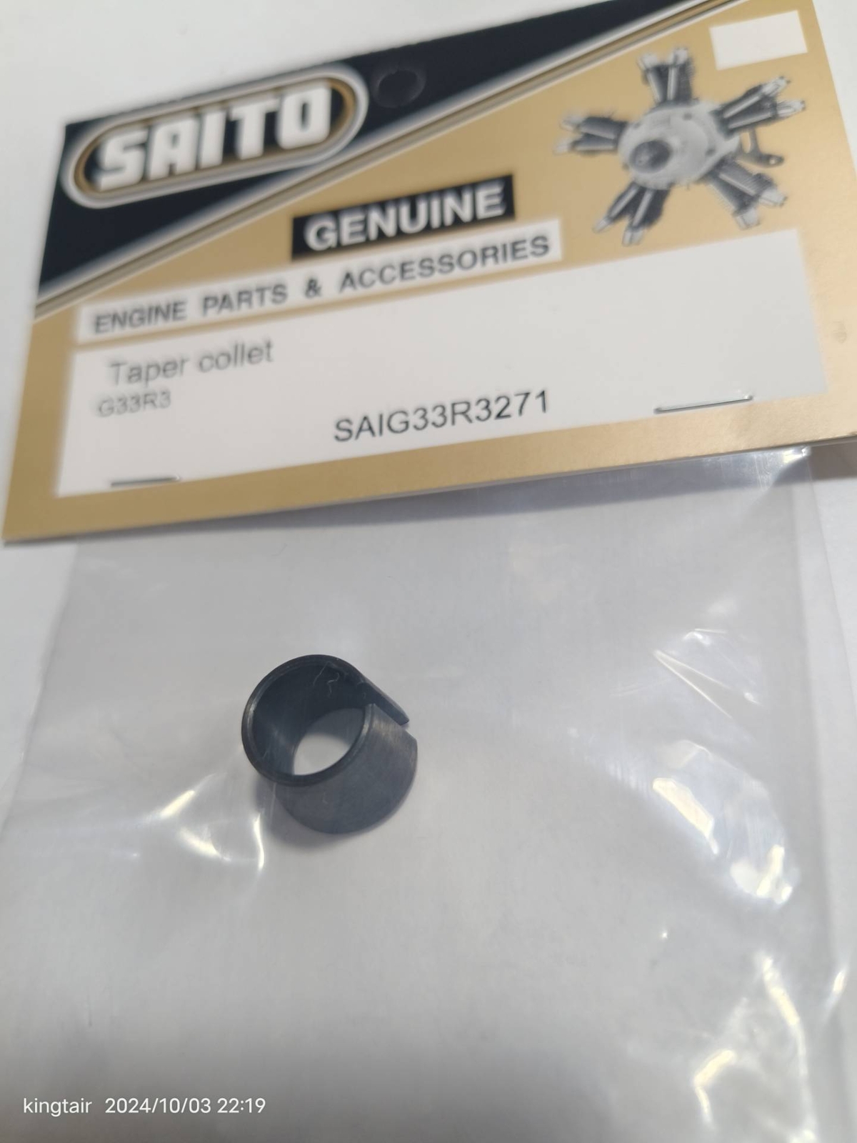 Rc model Airplane 4-Stroke Saito Engines parts SAIG33R3271 Taper collet FG33R3