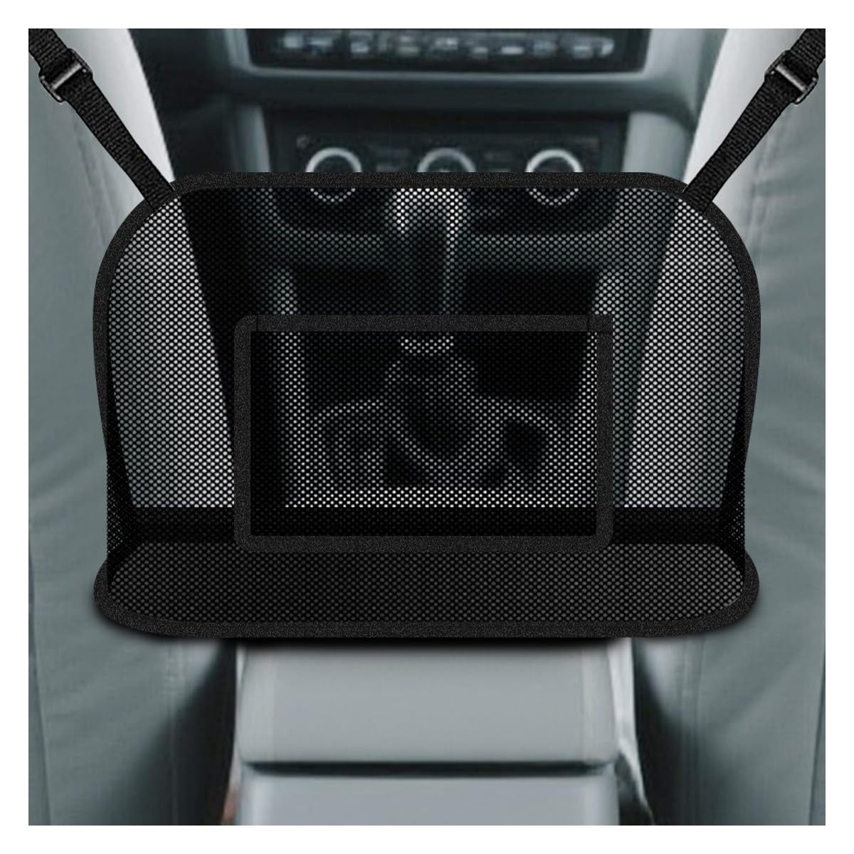 Car Net Pocket Handbag Holder, Large Capacity Automotive Organizer Mesh Pouch...