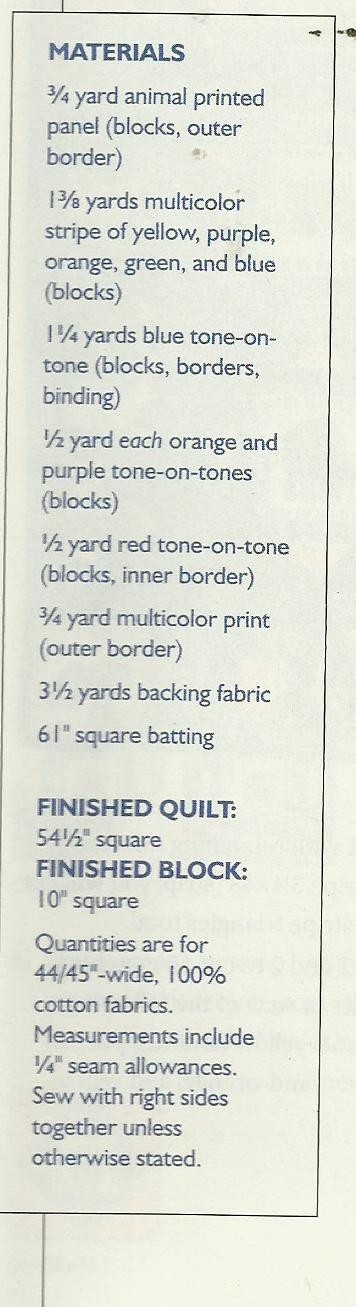 C0605 STORYBOOK SNUGGLER QUILT PATTERN/INSTRUCTIONS