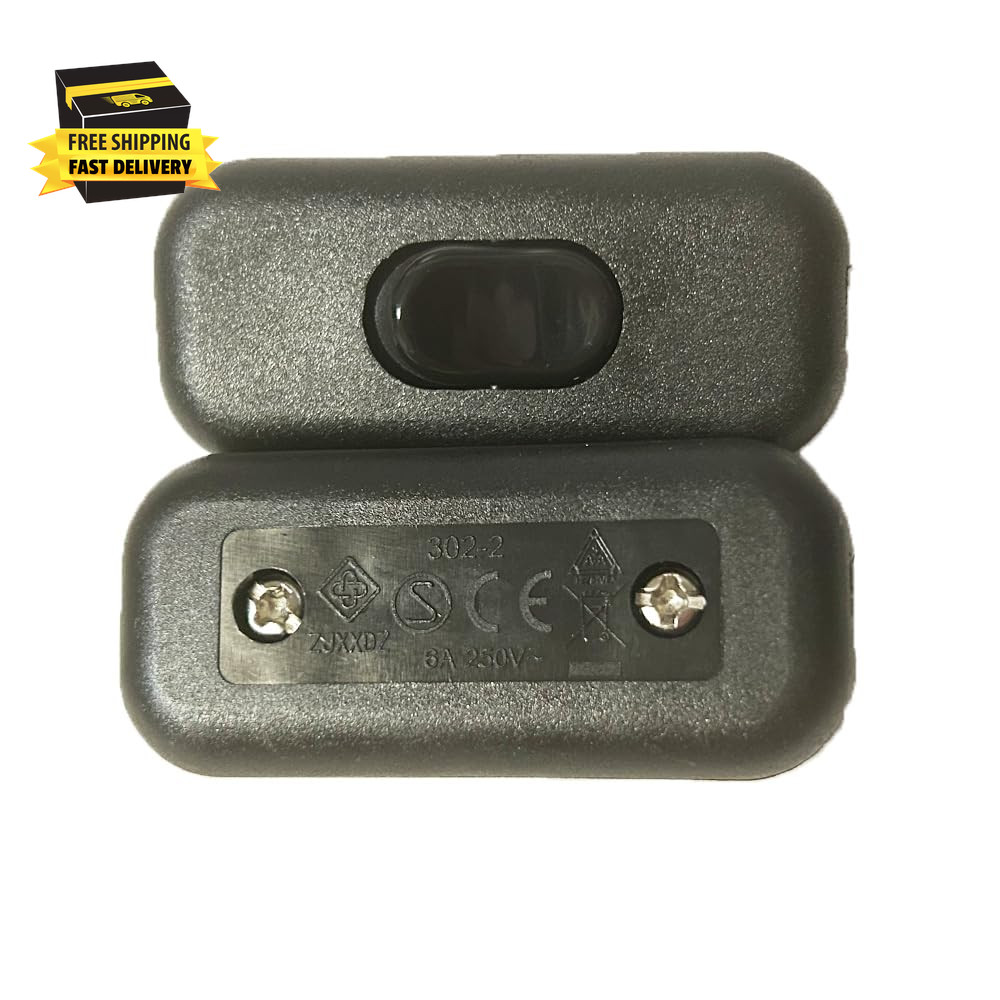 Inline Cord Switch, 2PCS On/Off Lamp Control Appliance Switch AC120V 10A, 250V 6