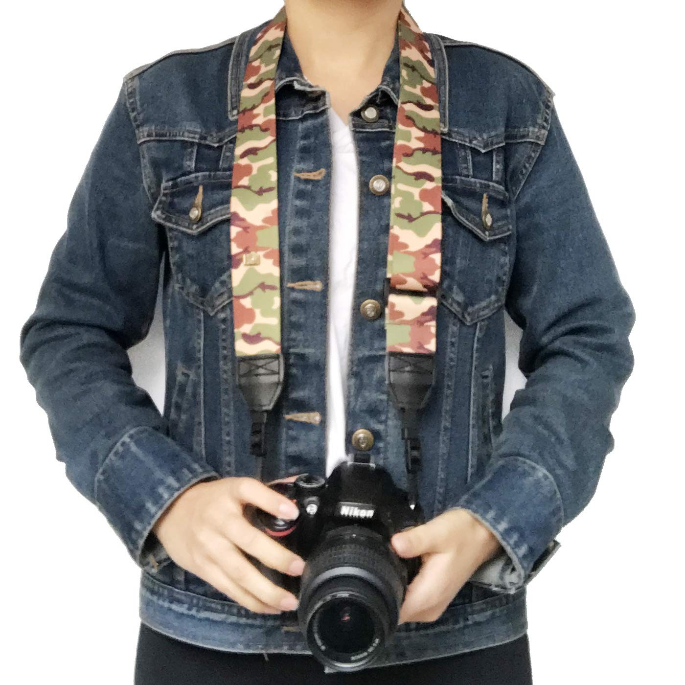 Alled Camera Strap Neck, Adjustable 75, Soft Camouflage Neck