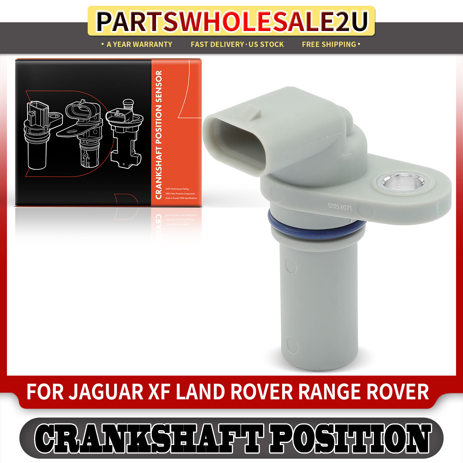 New Crankshaft Position Sensor for Jaguar F-Pace XF XJ Land Rover Discovery LR4