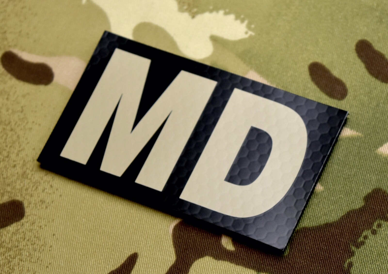 Infrared Combat MD Patch USMC Medical Doctor USAF US Army Line Doc Medic