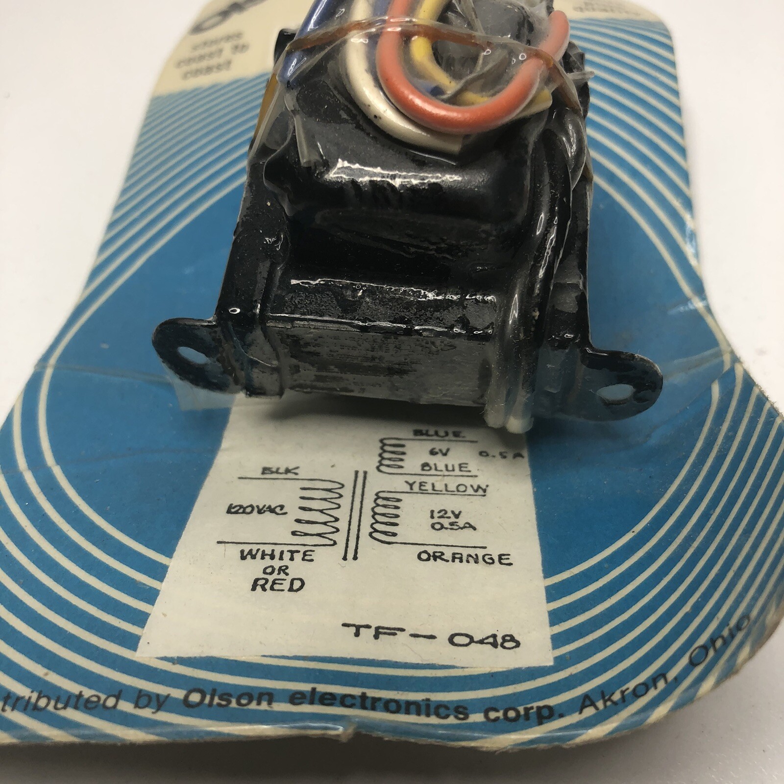 Olson Electronics TF-048 120 VOLT AC Power Transformer NOS Sealed