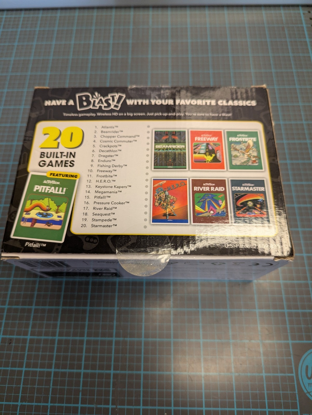 NEW ATGAMES ACTIVISION FLASHBACK BLAST CONTROLLER GAME 20 BUILT IN GAMES PITFALL