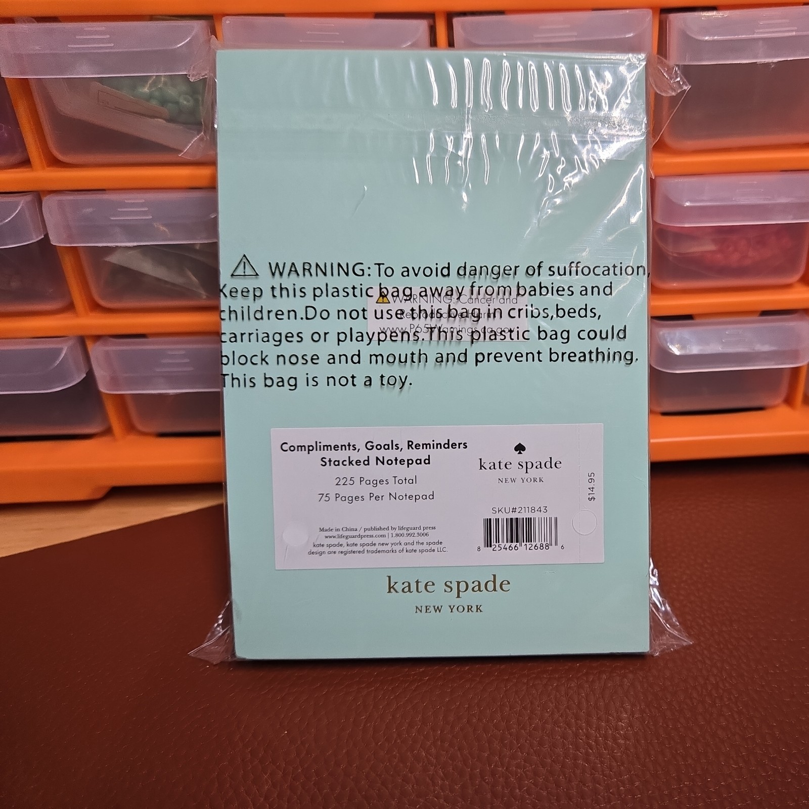 Kate Spade New York Stacked Notepad Assorted Sizes with Different Quotes NEW