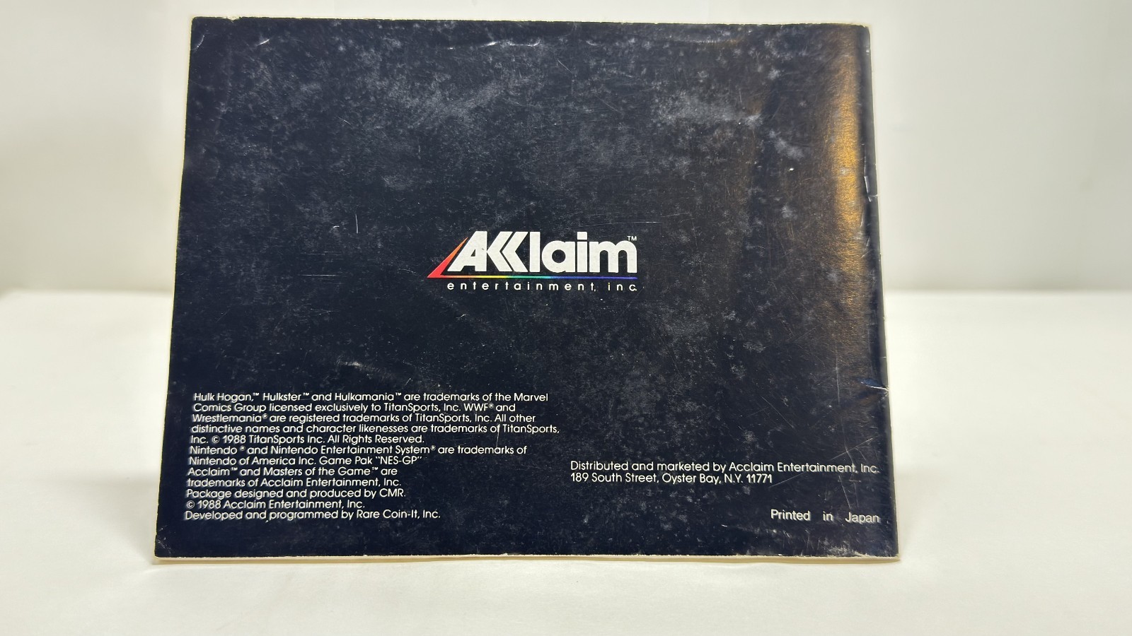 Wrestle Mania: NES- Manual Only- Good Condition