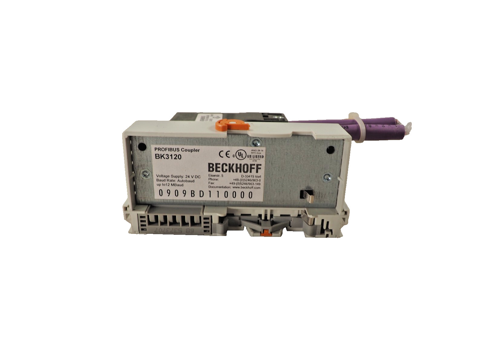 Beckhoff BK3120 PFOFIBUS-DP Profibus Coupler